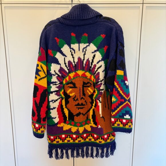 Vintage Sweaters - Vintage Tony Lambert Indian Sweater